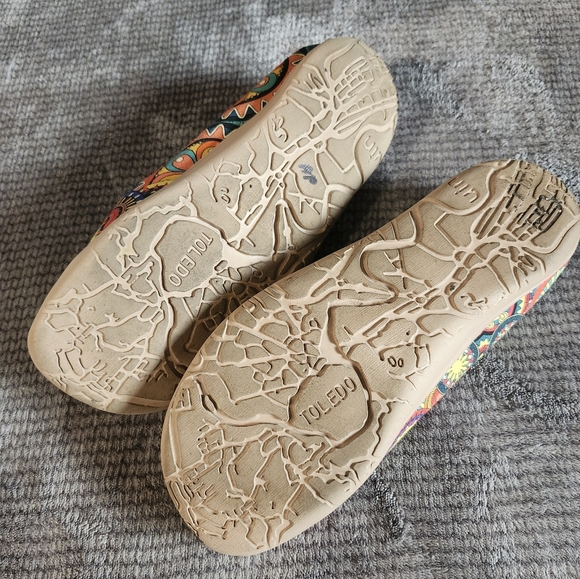 UIN Women's Blossom Malaga Women  Multi Sz 7 Clog Slides Art Deco Cottage Core, - Picture 7 of 10